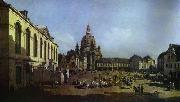 The New Market Square in Dresden Seen from the Judenhof